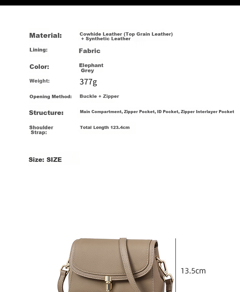Viney Leather Handbag, Women's Bag, Niche Crossbody Bag, Shoulder Bag, Light Luxury Small Bag, Birthday And Mother's Day Gift, Practical Present for Mom 3
