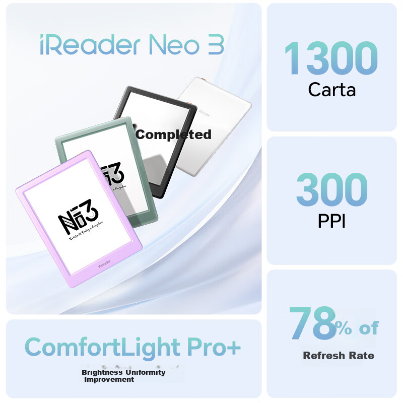 IReader (IR) [New Product Launch] Neo3 6-Inch E-Book Smart Reader E-Ink Screen E-Reader AI Tablet for Reading, Learning, And Comics Lightweight Portable Encounter