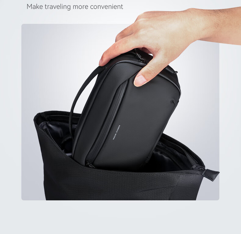 MARK RYDEN Men's Crossbody Bag Chest Bag Waist Bag Multifunctional Detachable Shoulder Strap Cycling Travel Backpack Large Capacity Shoulder Bag 15