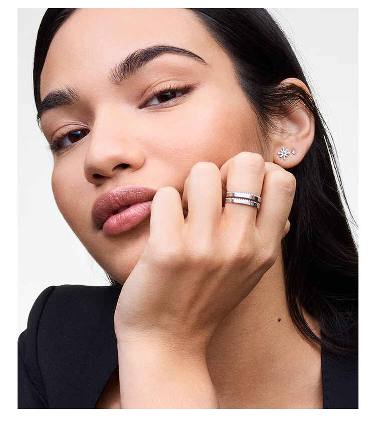 Daniel Wellington DW Ring for Women [520 Gift for Girlfriend] Aura Couple Ring Moonlight Silver Size 54 DW1535 3