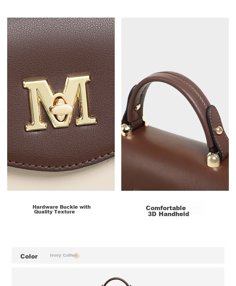 C.BANNER Leather Handbag, Women's Crossbody Bag, Shoulder Tote Bag, Simple Luxury Birthday Mother's Day Gift, Practical Present for Mom 6