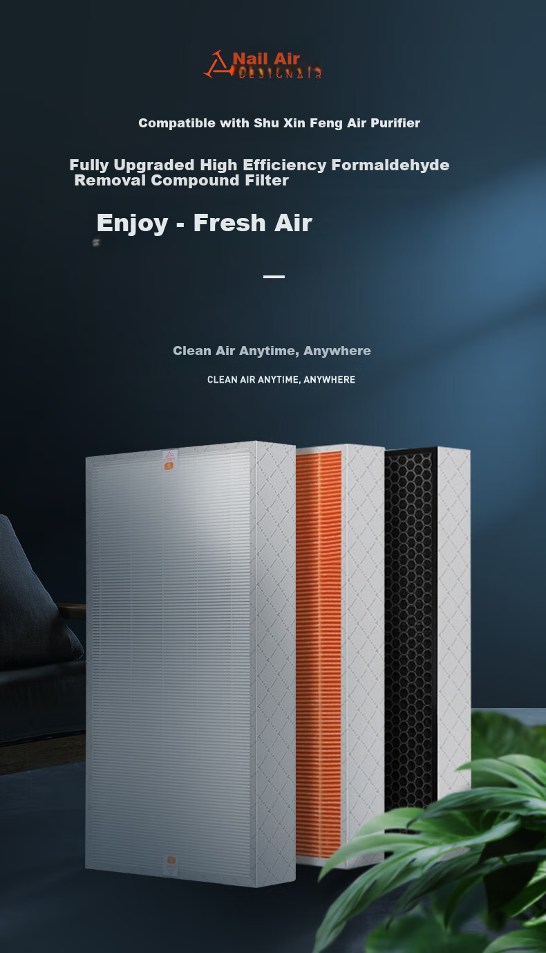 Dingzikonqi Compatible Air Purifier Filter for T2/T2Pro Tree Air Purifier, Removes Formaldehyde, Smog, PM2.5, And Viruses 1