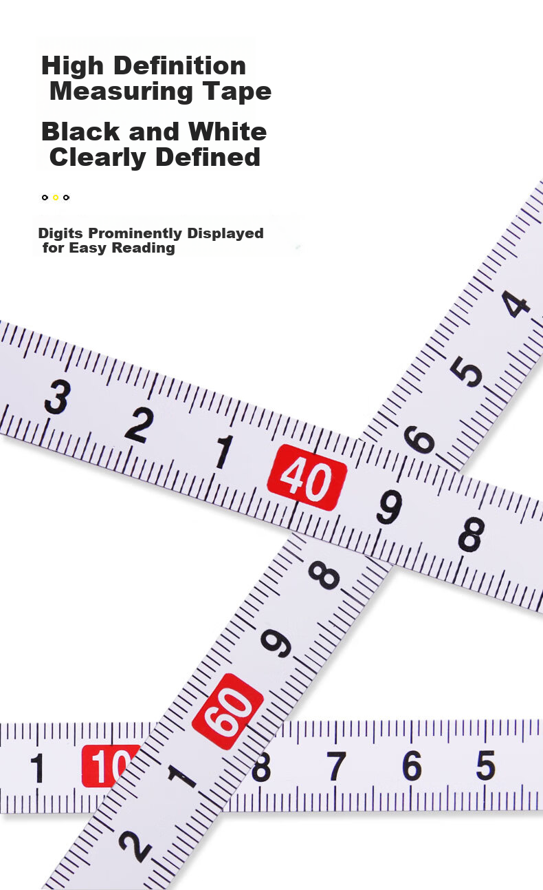 SYNTEK Self-Adhesive Scale Ruler Sticker, Waterproof Metal Adhesive Ruler, Table Saw Iron Ruler, Half Meter Marking, 2 Meters Long 3