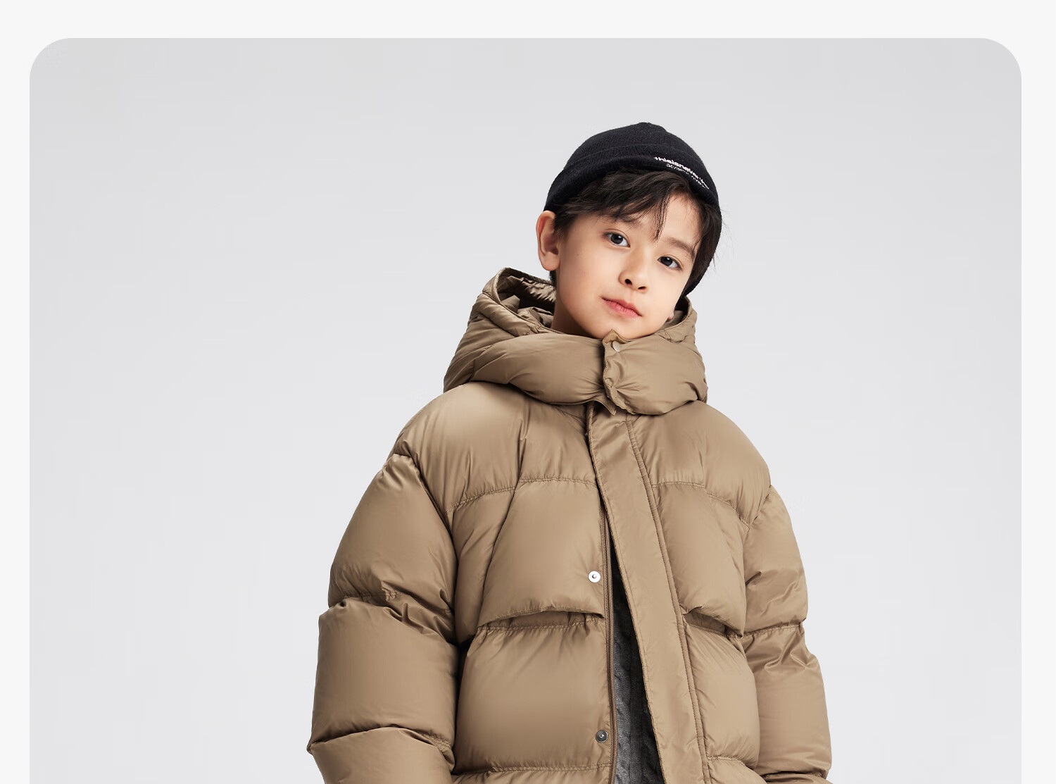 Zuo Xi Boys' Winter Down Jacket New Warm Children's Three-Proof Hooded Puffer Coat Red 140 New Year Outfit 53