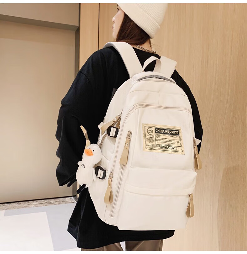 Huili Backpack for Women, College Students, High School Students, Teenage Girls, Casual Simple Lightweight Large Capacity Backpack for Me 8