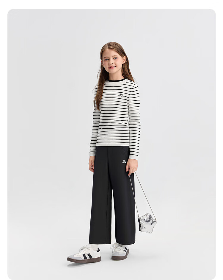 Balabala BalaOne Girls' Kids' Fleece-Lined Long Pants Winter 2025 Straight-Leg Warm Trousers 208425108012 8