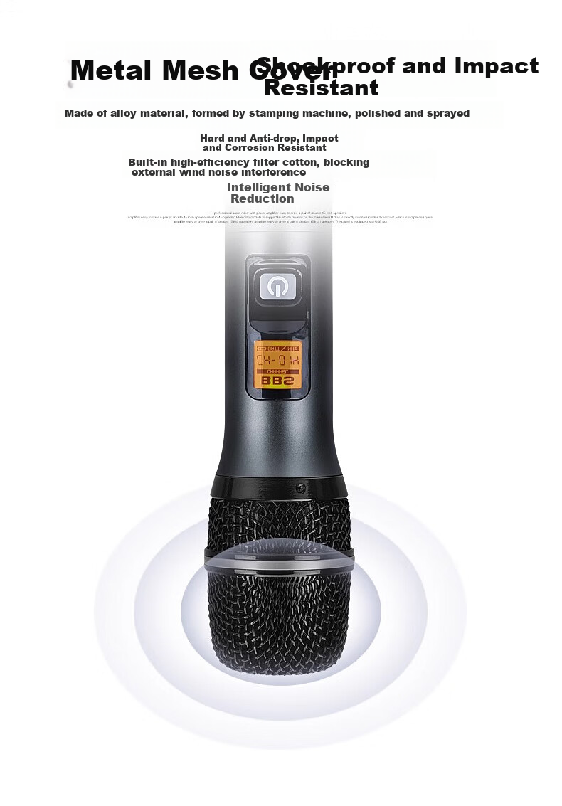 BBS G-28 [Flagship Bestseller], Wireless Microphone System, UHF Dual-Channel Professional Teaching Microphones, Stage Host Microphones, KTV Home Karaoke System for Family Use 20