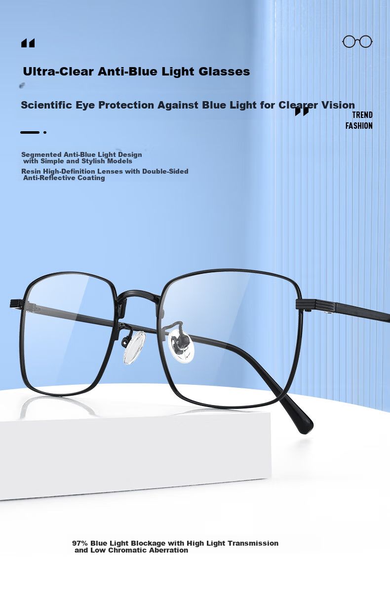 Ouna Blue Light Blocking Glasses, Non-Prescription Anti-Radiation Glasses for Men And Women, Phone And Computer Eye Protection Glasses (Jingcang) 1
