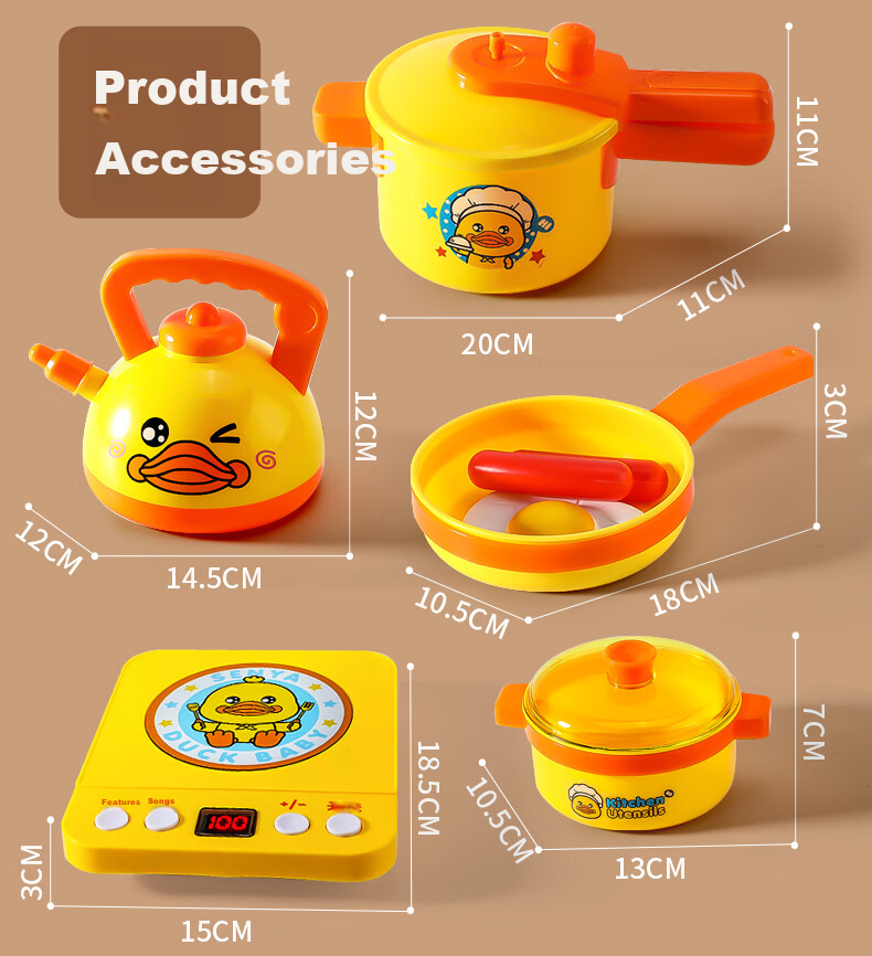 Cawndilla Families Children's Fruit Cutting Playset, Mini Kitchen Toy for Toddlers 3-6 Years Old, Birthday Gift for Boys And Girls 11
