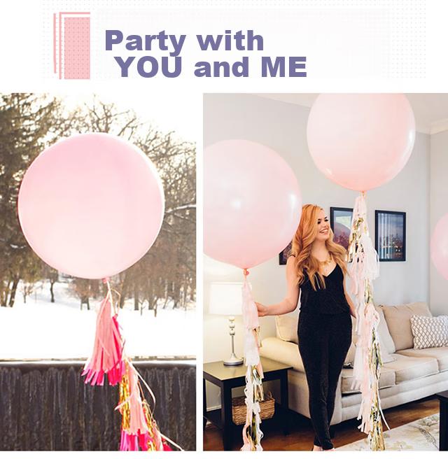 Jingtang 36-Inch Large Balloon, Colorful Thickened, for Baby's First Birthday Decoration, Outdoor Use, Xiaohongshu Photo Props, 5 Pieces 7