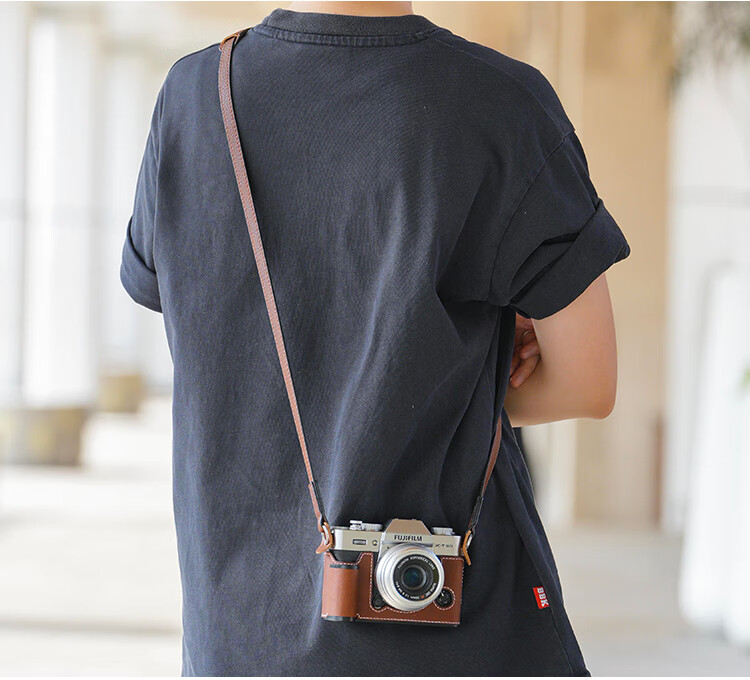 XieLv XT30 Third/Second Generation XT30 Coffee Color Leather Handle Genuine Leather Protective Case Fuji XT50 XM5 Protective Shell X100V XT5 Camera Bag XE5 Genuine Leather Case Accessories 20