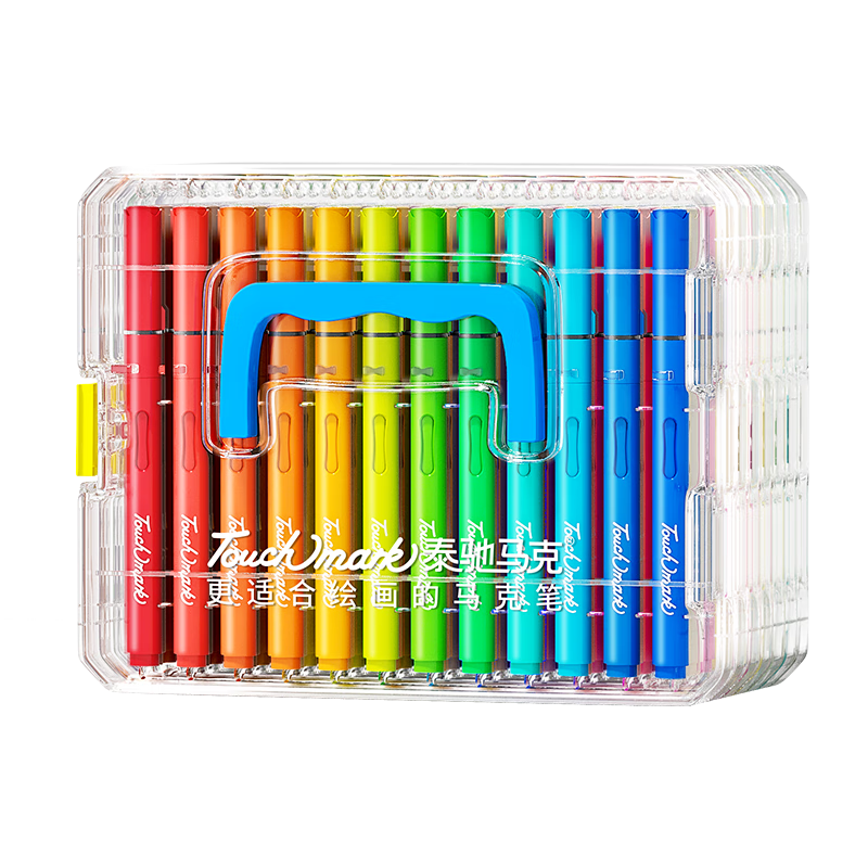 Touch Mark Tai Chi Direct Liquid Acrylic Soft Tip Marker 84 Colors Washable Opaque High Coverage Large Capacity Watercolor Pen Children's Birthday Gift for Girls and Boys Drawing Pen
