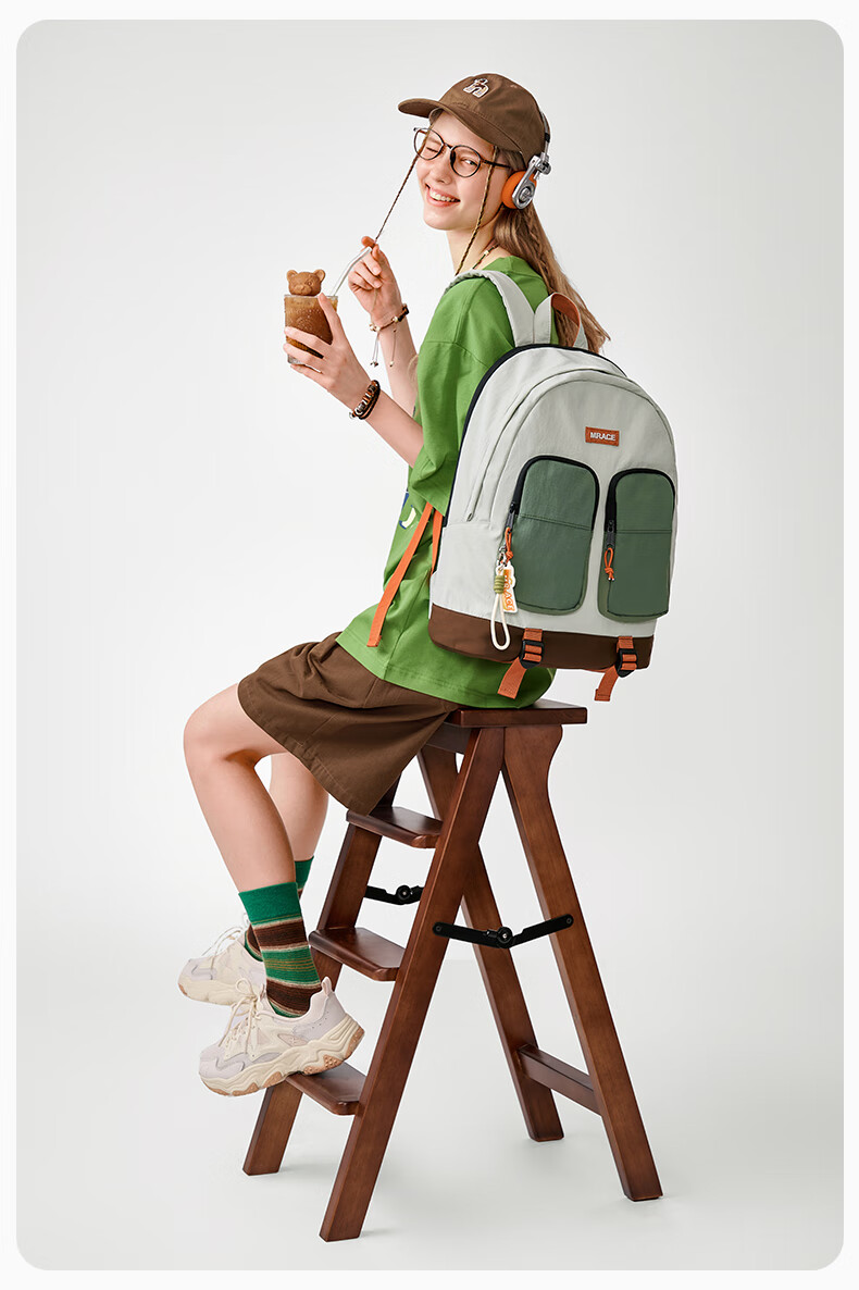 Mr.ace Homme Light Drinking Series Outdoor Casual Backpack for Middle And High School Students, Lightweight Large Capacity Laptop Backpack for Me 5