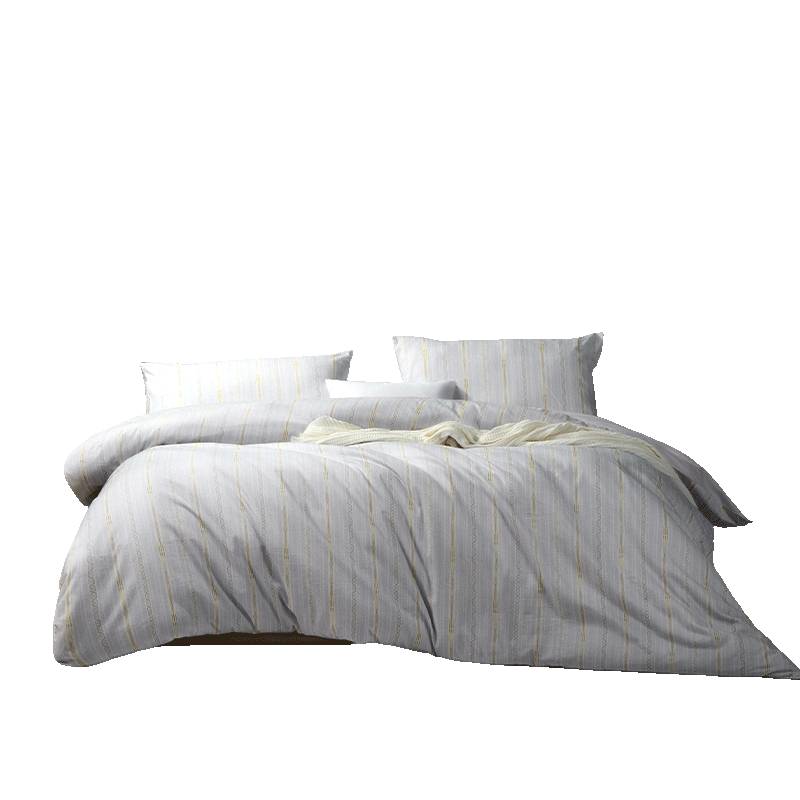 FUANNA Bedding Three-Piece Set Student Dormitory Single Set 100% Cotton Sheet and Quilt Cover 152*210cm Lager