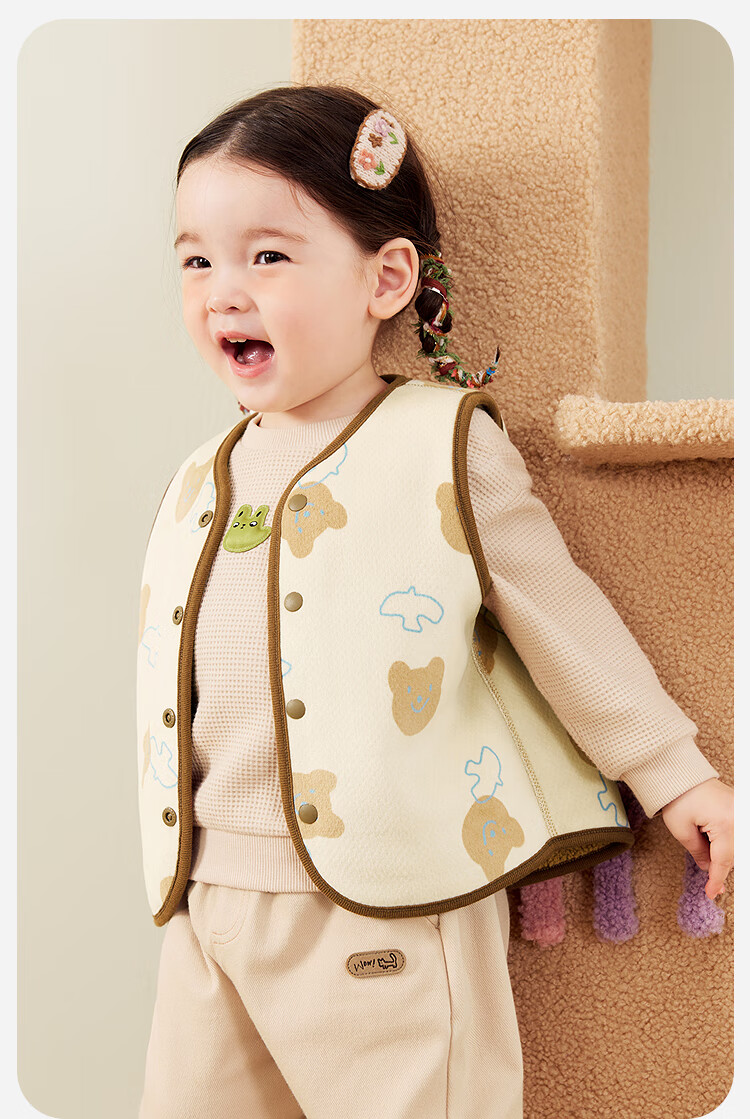 Minibala Unisex Lamb Plush Thickened Fleece Jacket 2025 Fall 3
