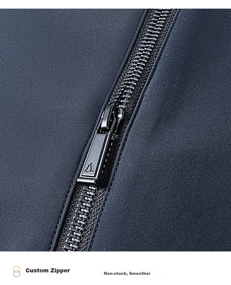 FIRS [Sanfang Technology] Men's Jacket, Autumn Short Style, Wrinkle-Resistant, Business Commute Casual Stand-Collar Zipper Menswear 8