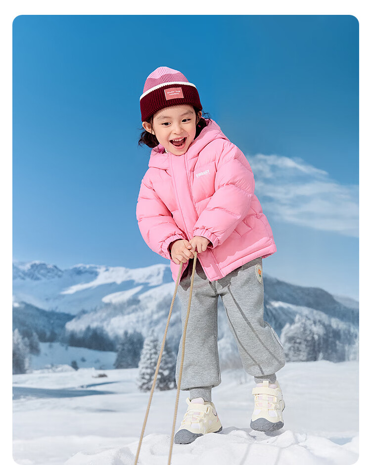 BALABALA Children's down Jacket for Boys And Girls, Winter 2025 Baby Coat, Parent-Child Warm Thick Puffer Jacket for Older Kids 11