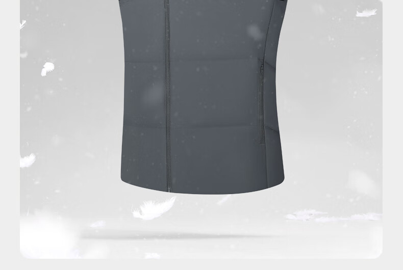 361° Men's Down Vest Autumn Winter New Waterproof Warm Sports Casual Running Stand Collar Jacket 652544401-4 2