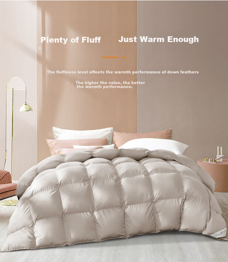 FUANNA down Comforter, 50% White Goose Down, Winter Double Thick Duvet Insert, 1400g Filling, 203×229cm Starry Sky 7