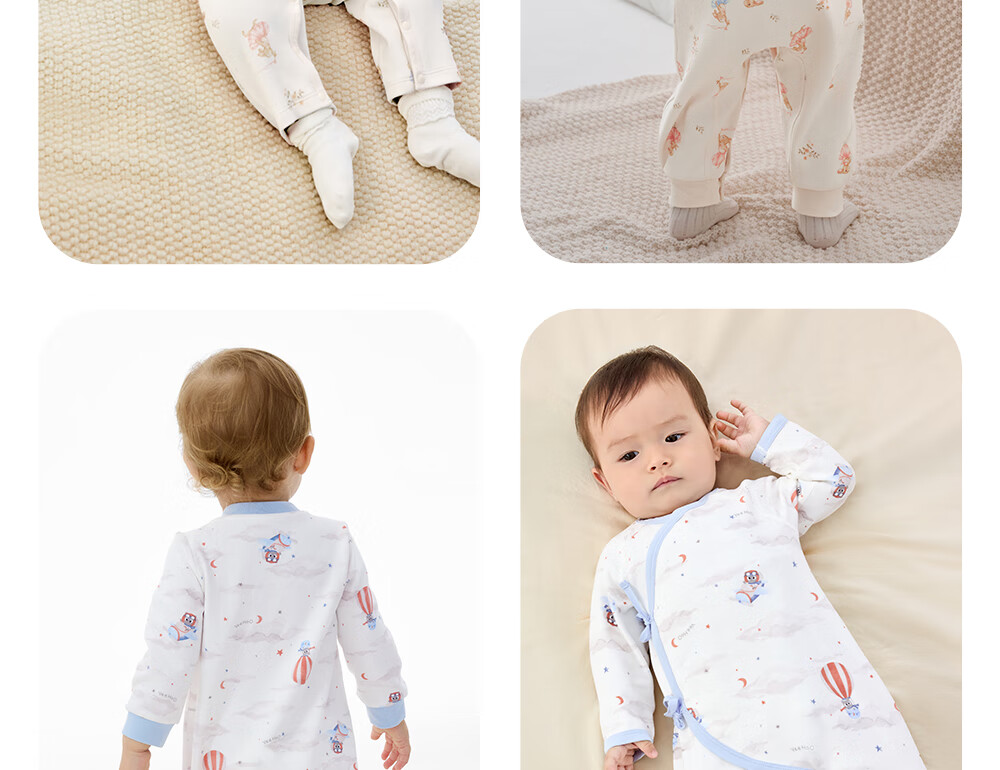 YEEHOO Baby Autumn Winter Warm Newborn Romper Unisex Infant Jumpsuit 3