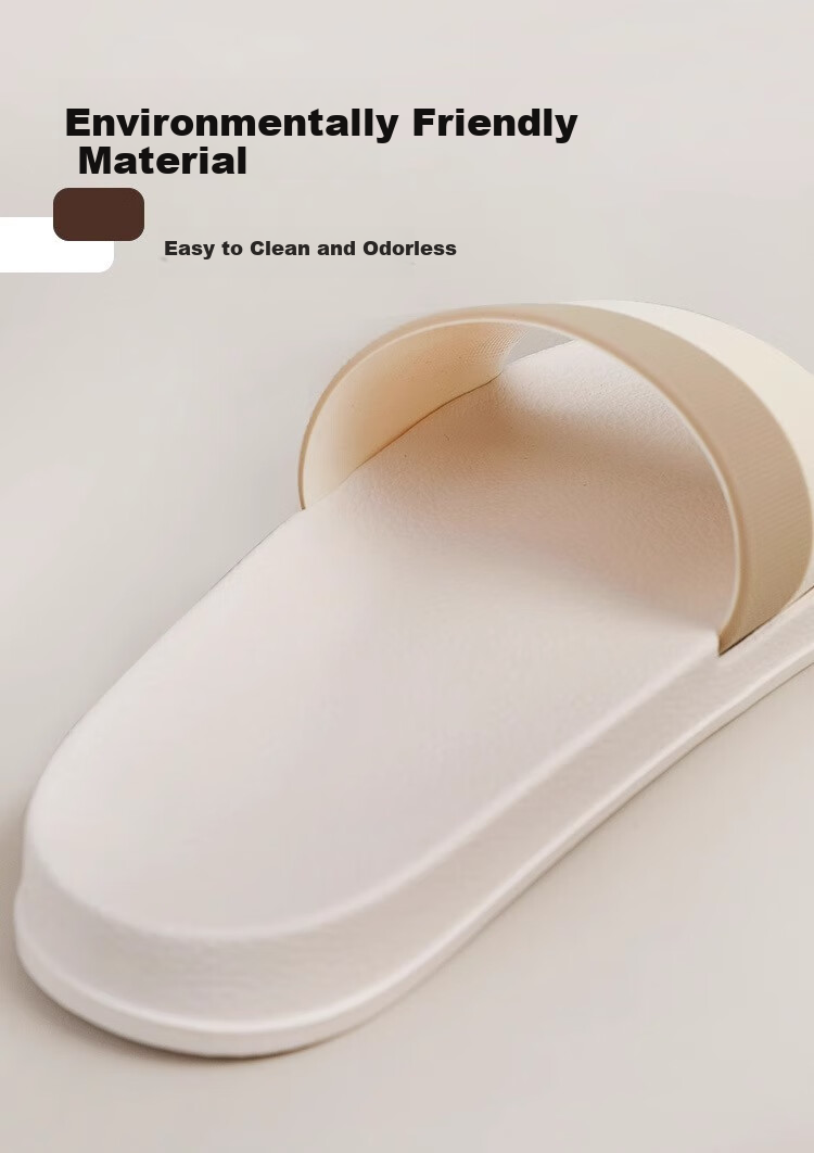 GUOLUOFEI Non-Slip Indoor Slippers for Men, Summer Thick-Soled Odor-Free Bathroom Outdoor Wear, Gray, Size 43-44 9