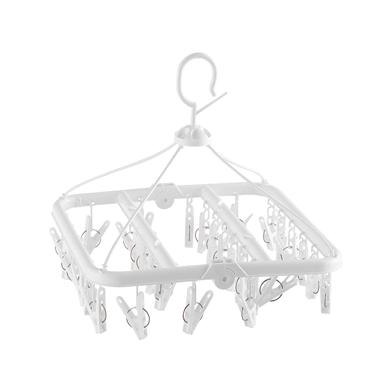 JD Original Clothes Hanger Drying Clips Plastic Clothespins 28 Pieces Foldable Socks Underwear Drying Clips