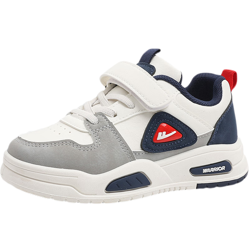 Warrior Girls' Running Shoes, Lightweight Boys' Sneakers, WZ(CL)-1510, Beige-Blue-Gray, Size 38