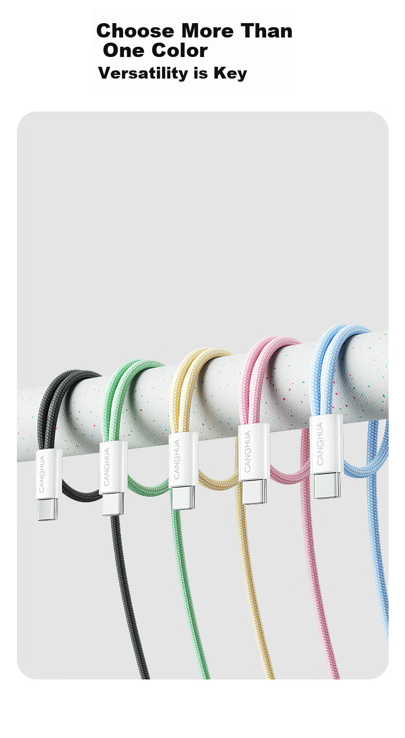 CangHua [Car Spring Retractable] Compatible with Apple IPhone 18/17/16/15 Charging Cable, Dual-Head Type-C Data Cable, PD60W Fast Charging, Ctoc Phone Car Carplay 11