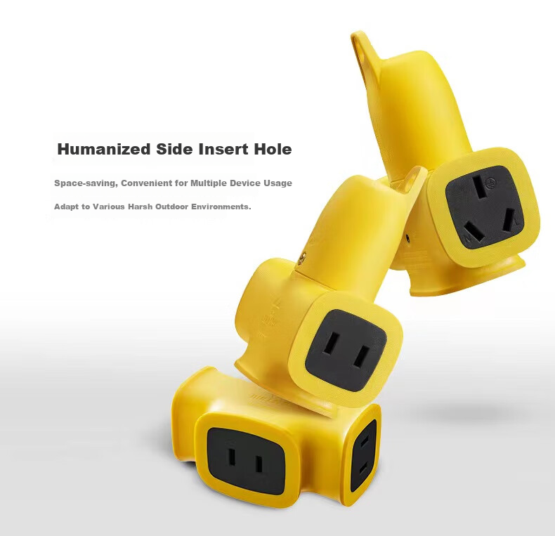 BULL Drop-Resistant And Shockproof Socket Power Strip Engineering Special Outdoor Work Yellow Socket New National Standard GN-C421X Wireless without Cord 6