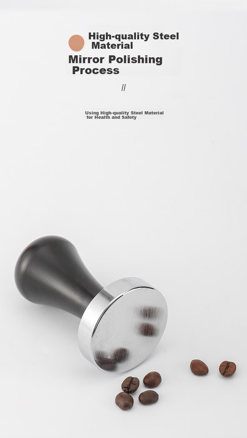 YIJUKE (YIJUKE) [51mm] Wooden Handle Coffee Tamper, Coffee Grinding Tool, Coffee Accessory, Coffee Machine Handle Tamper 5