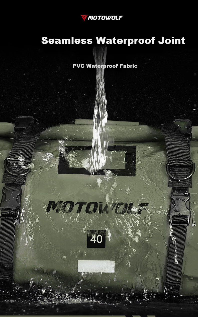 MOTOWOLF Motorcycle Riding Rear Tail Bag, Rider Equipment, Racing Bike Gear, Motorcycle Travel Backpack, Motorcycle Shoulder Bag, Saddle Bag 4