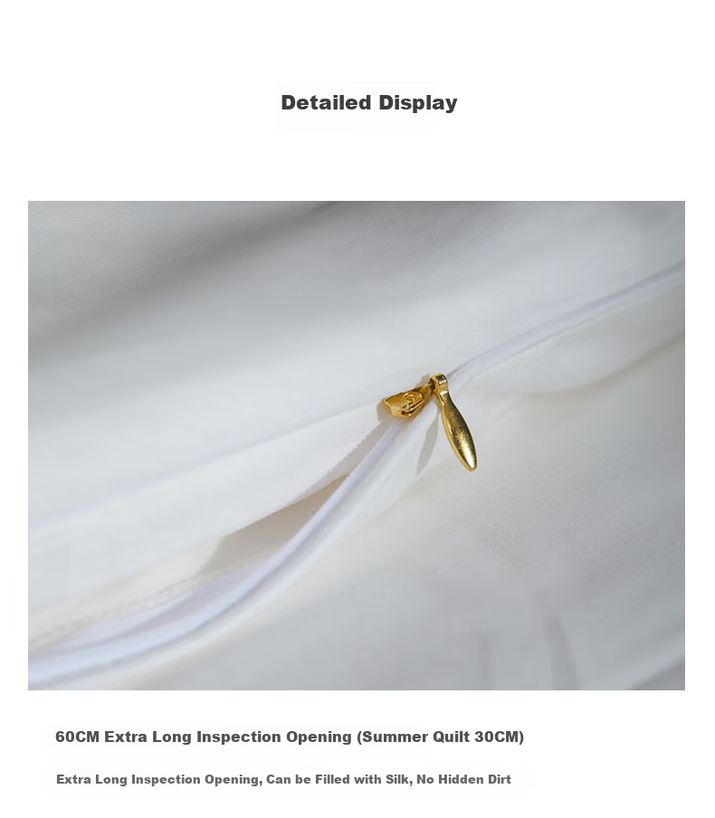 MIDO HOUSE Mingdu 60% Pure Cotton Silk Comforter, 100% Silk Spring And Autumn Quilt, Four Seasons Duvet, 220*240cm 16