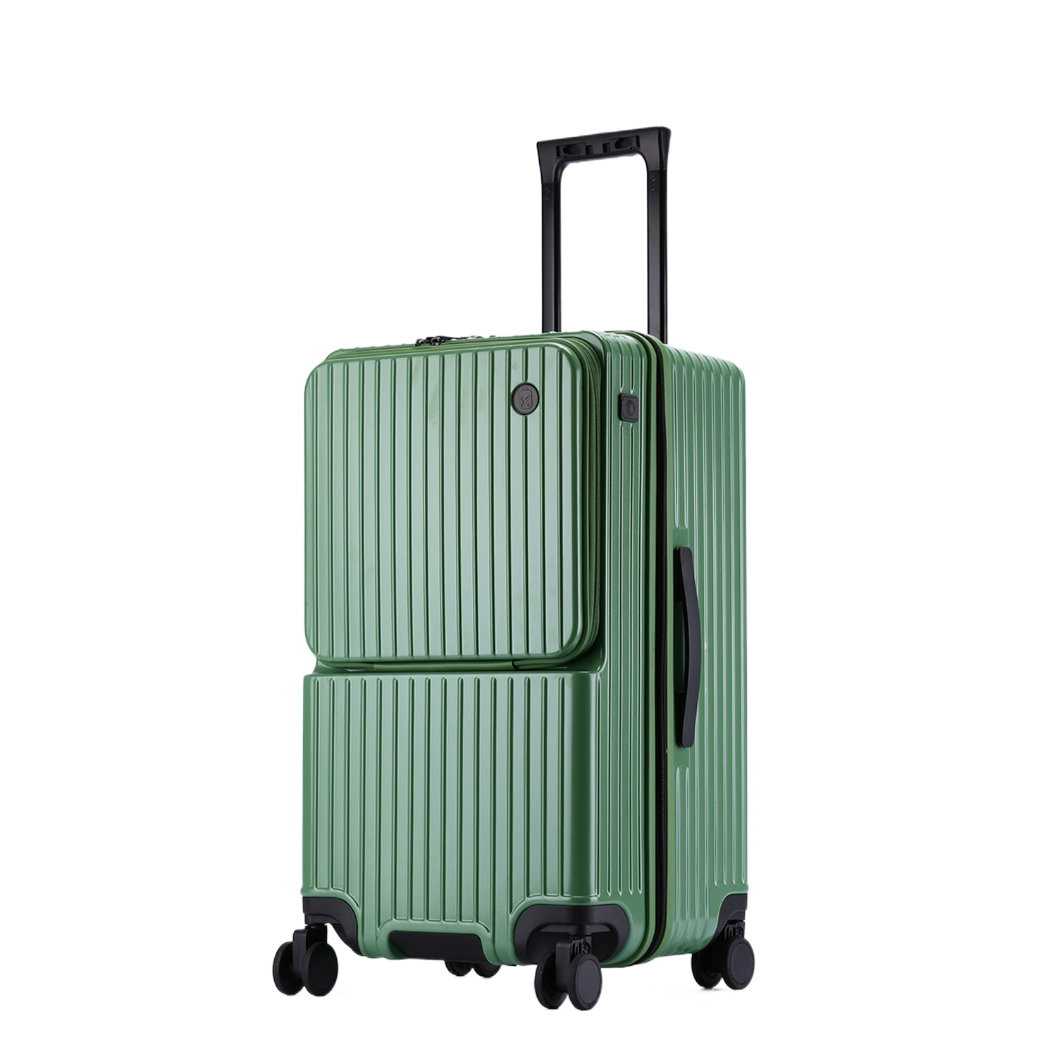 DELETE 2026 New Multifunctional Large-Capacity Trolley Suitcase with Password Lock, Avocado Green, 20 Inches