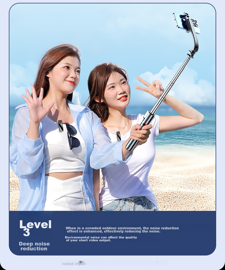 CRENOV Wireless Lavalier Microphone, Audio Recording Device for Live Streaming And Recording, Suitable for Mobile Phones, Computers, Cameras, TikTok, Outdoor Short Videos, Professional Noise Reduction Karaoke Microphone, One Transmitter And One Receiver with Storage 12