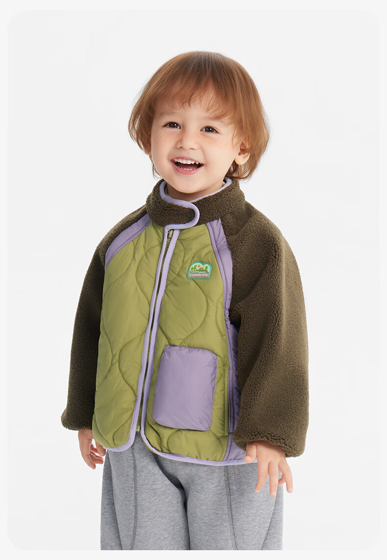 Ciciibear Baby Fleece Quilted Cotton Jacket Boys Autumn Winter Warm Thick Coat 8