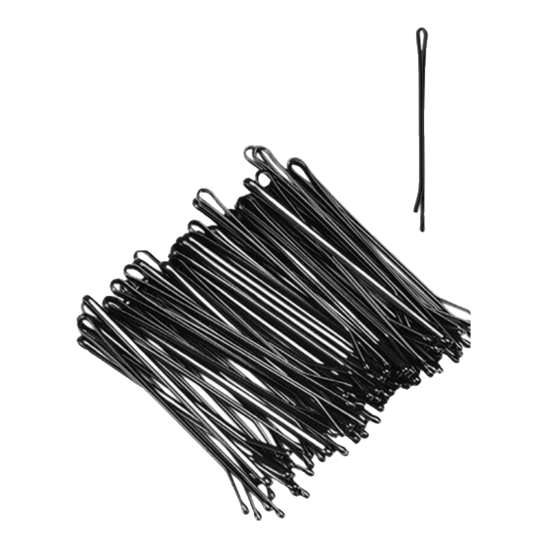 Jianyingshu Straight Hair Clips 200pcs Small Black Invisible Hairpins for Bangs and Side Hair