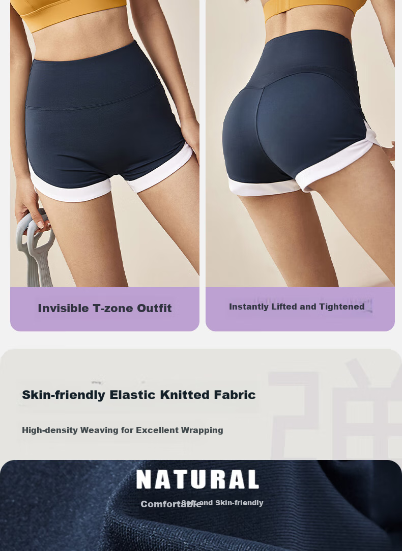 XUEXIMAN Yoga Shorts for Women, Summer High-Waisted Butt-Lifting Professional Running Pilates Training Sports Fitness Three-Quarter Length Pants 6