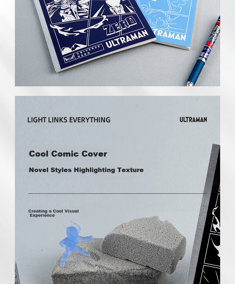 Kayou Ultraman Notebook, Yuanshenguan Plan Series, High-Quality Wirebound Edition, Thickened, for Boys And Children, Diary, Study Notebook, Cartoon Stationery Book, Birthday Gift 5