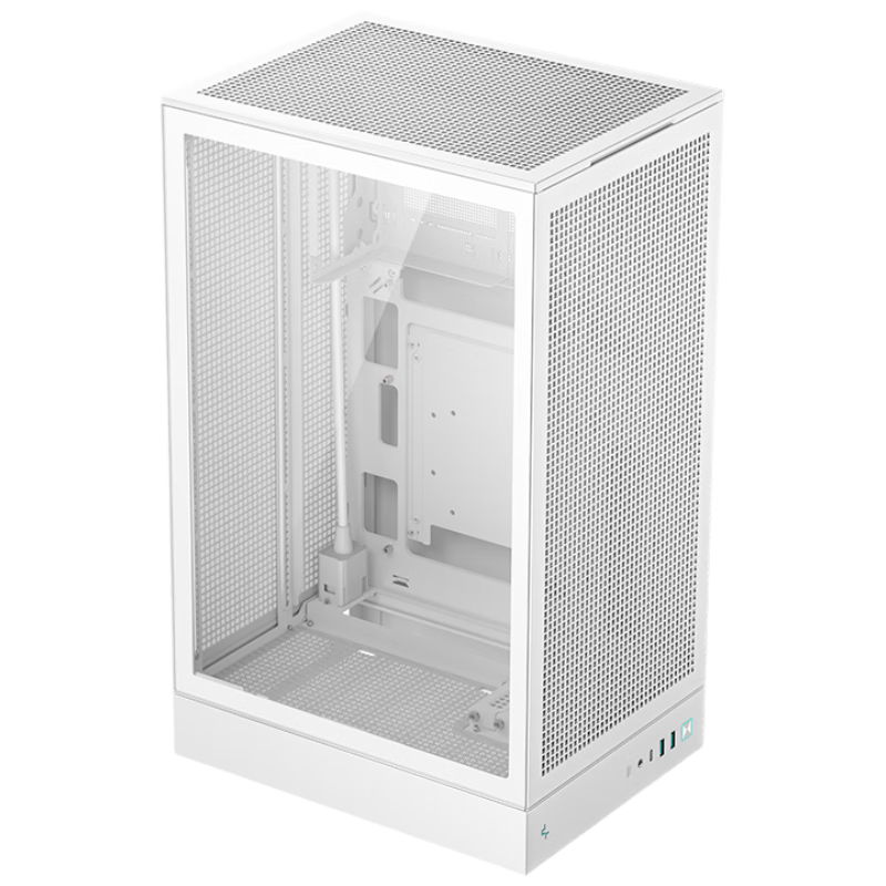 DEEPCOOL CH270 Vertical Back-Insert Case White Vertical MATX Structure Supports Back-Insert Motherboard Compatible with 360 Water Cooling ATX Power Supply