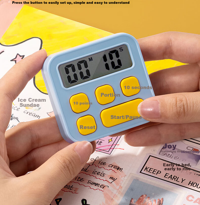 Deli Electronic Timer for Baking, Children's Self-Discipline, Exam Time Management, Kitchen Timing, Essential for Back-To And Advancement, LE201 Back-To Seaso 7