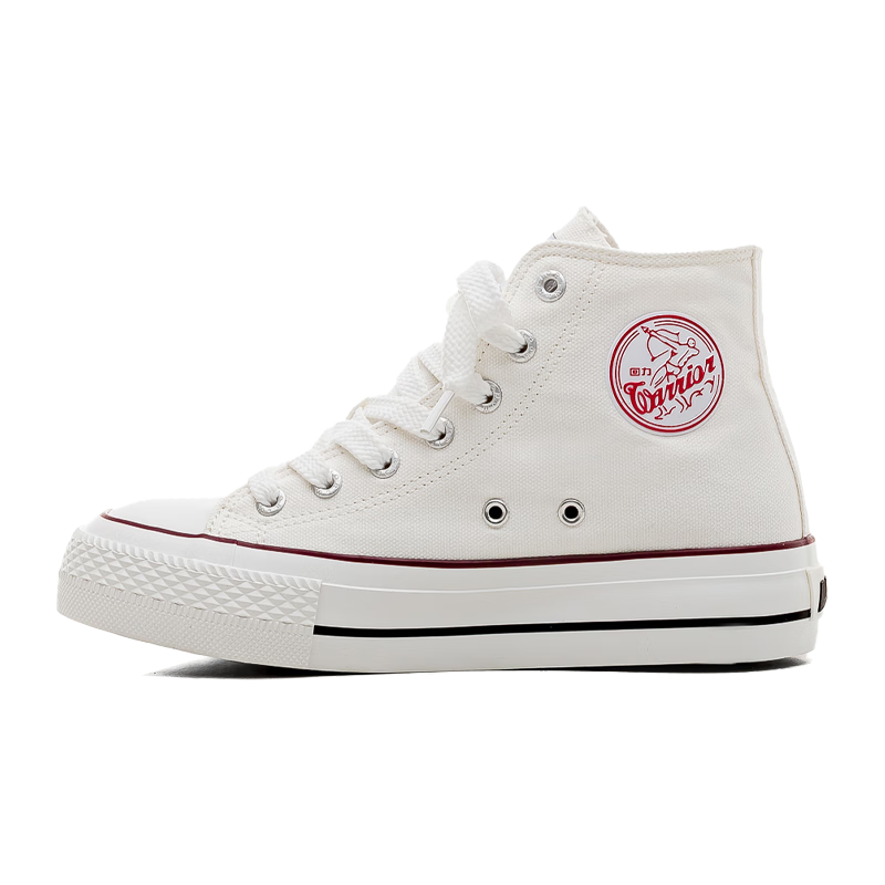 Warrior Women's Classic High-Top Canvas Sneakers WXYL750T White Size 37