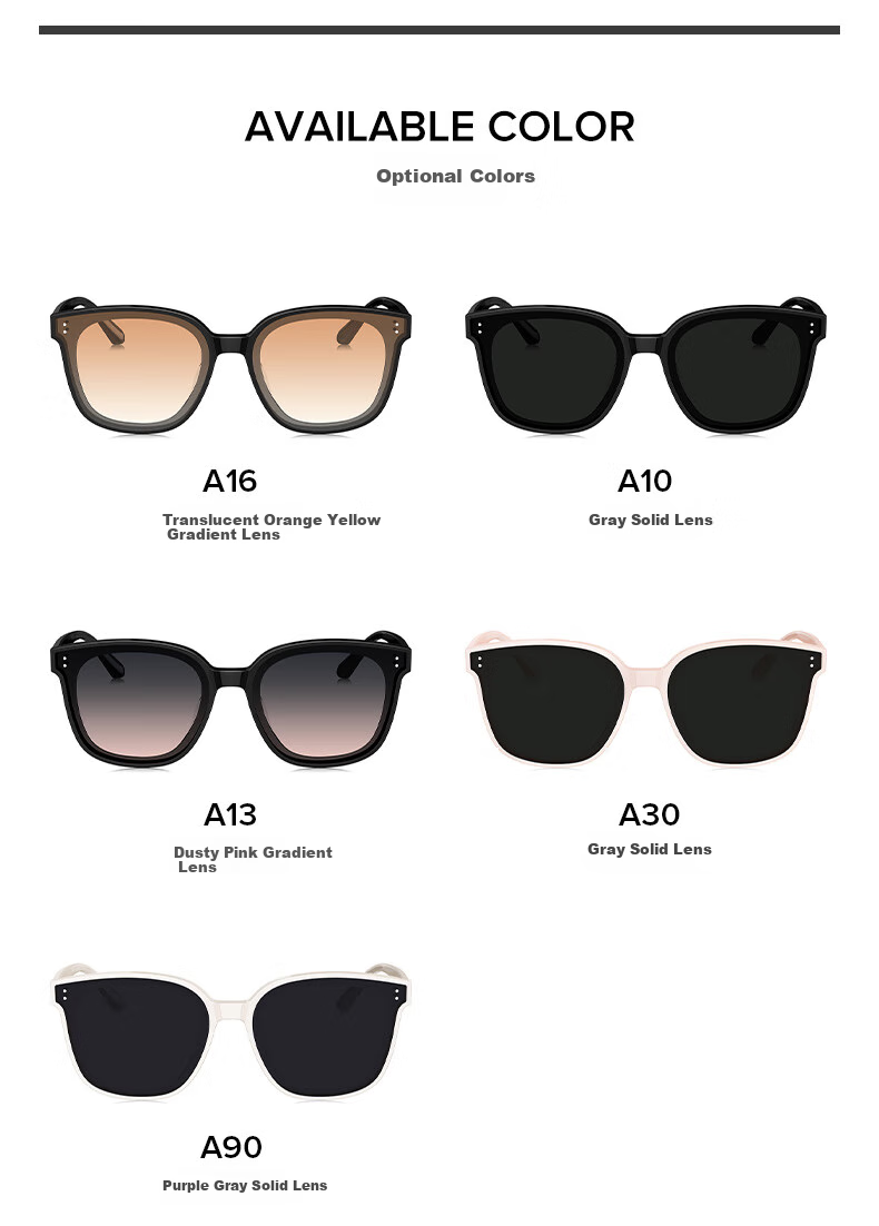 QINA Trendy Square Sunglasses for Men And Women, Driving And Vacation Sunglasses QN3008A16 5
