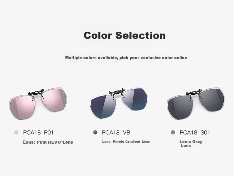 PARIM Myopia Night Vision Sunglasses Clip-On Square Glasses for Men And Women, Nearsighted Frame for Night Driving, Specialized Driving Glasses Clip-O 9