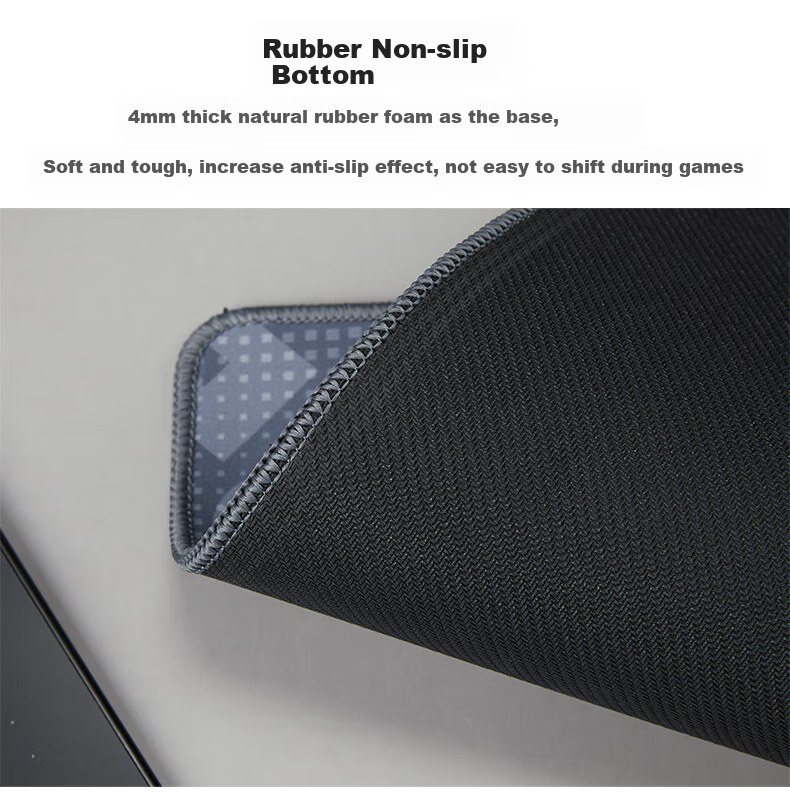 CAPERE Waterproof Nylon Mouse Pad, Cordura Coarse Surface Neutral Pad, Computer Accessory Gaming Mat, [Zhuifeng] Black 350x250x3mm Nylon Pad 10