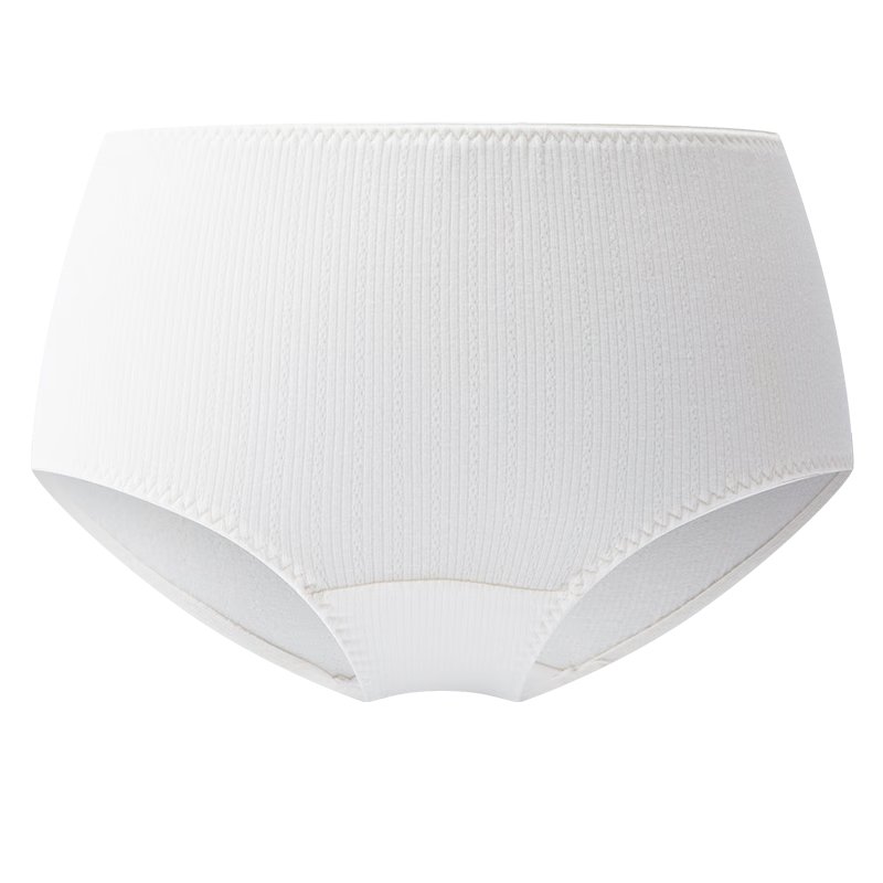 AIMER KIDS New 3A Antibacterial Girls' Mid-Waist Jacquard Boxer Briefs - Coconut Milk White 160
