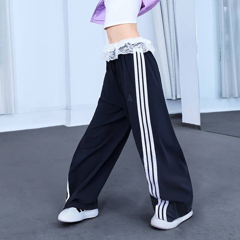 Adidas Women's Sportswear Series SVW BANANA PNT Woven Pants KB5224 Black S 1