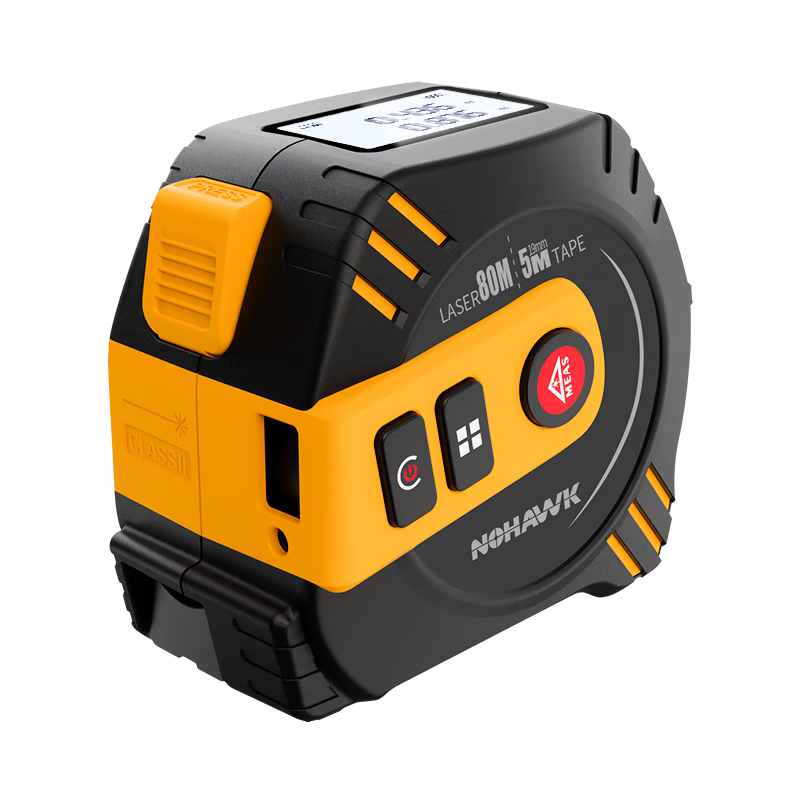 Nohawk Laser Tape Measure Infrared Laser Distance Meter High-Precision Handheld Electronic Ruler Home Measuring 80M
