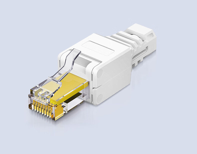 DOREWIN Tool-Free RJ45 Crystal Connector Cat5 Cat6 Cat6a Cat7 Shielded Ethernet Network Cable Plug 2