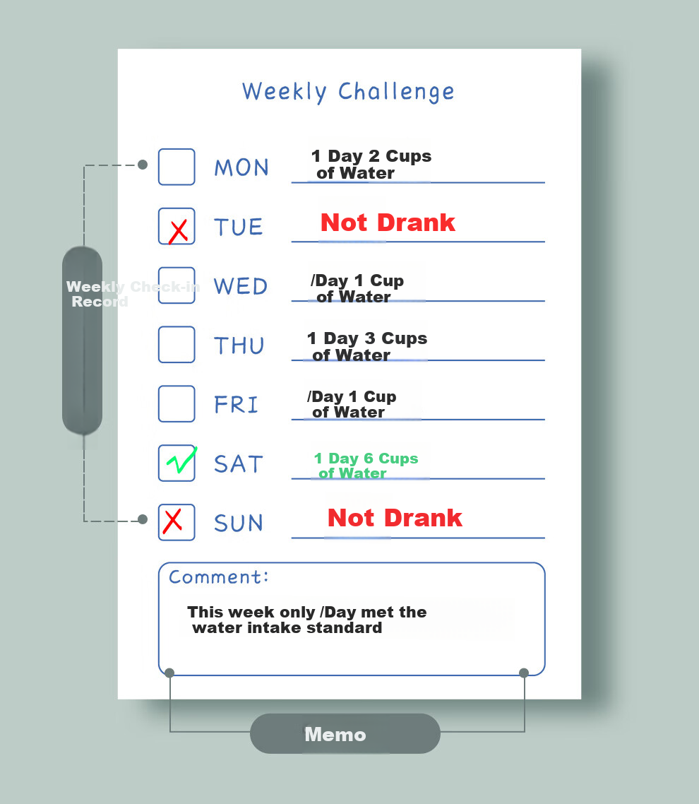 Faramon Daily Check-In Sticky Notes, 30-Day Self-Discipline Tracker, Exam Preparation Time Management Planner for Students, Weekly And Monthly Schedule Notebook, 4-Pack 3