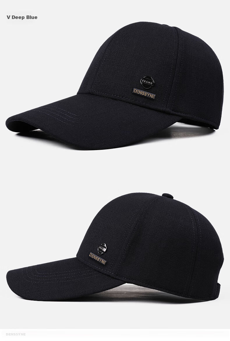Denssyne Extended Brim Hat for Men, Summer Hard Top Face-Slimming Baseball Cap, High-End Fashionable Thin Sun Protection Visor Cap for All Seasons 6